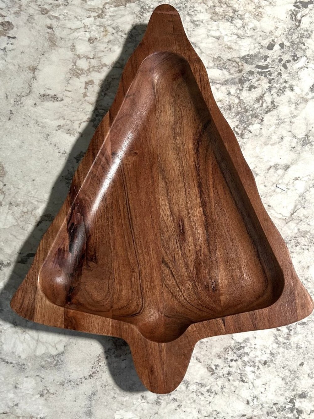 Hearth & Hand with Magnolia Tree Wood Christmas Tree Serving Plate Tray New 2026